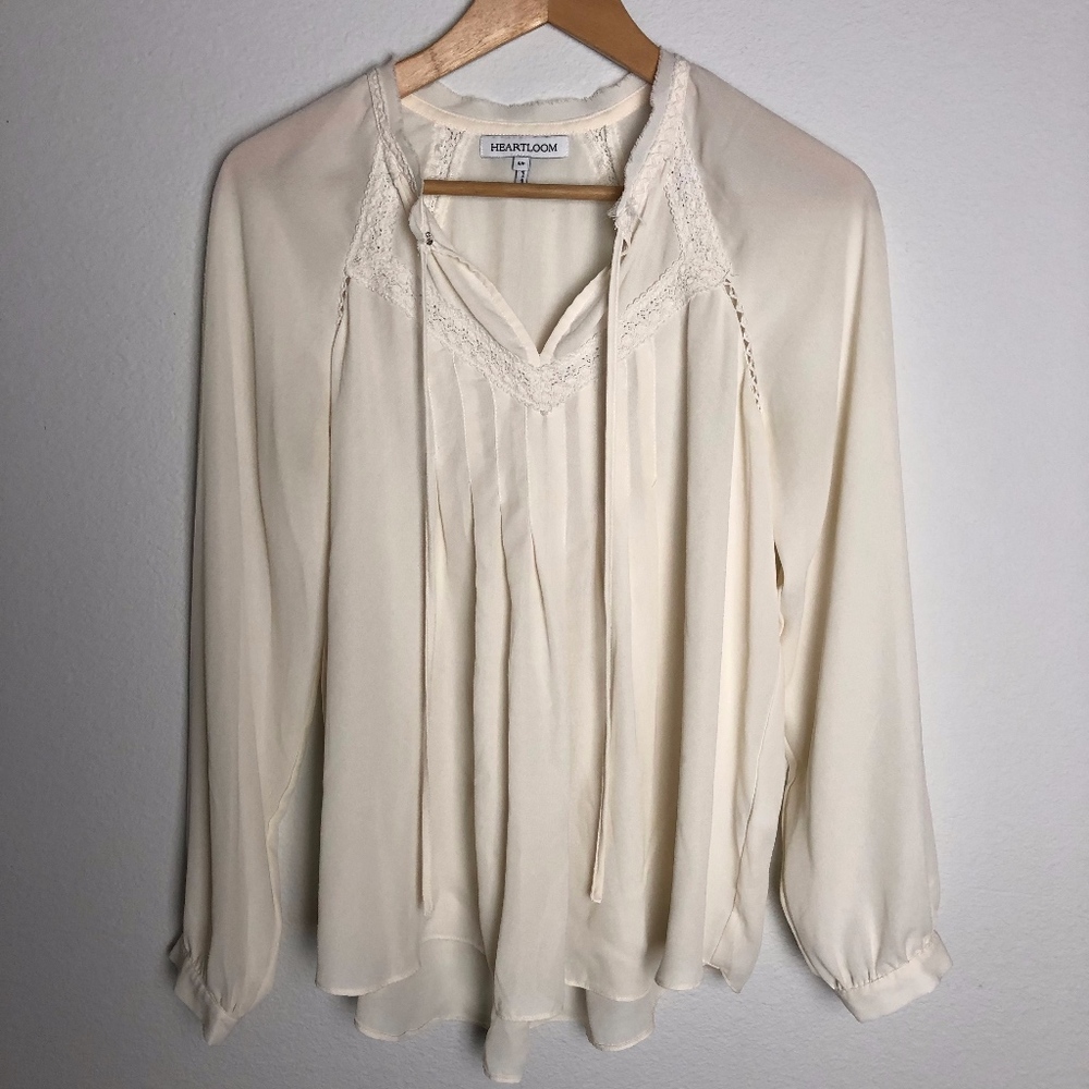 Heartloom Ivory Top with Lace details